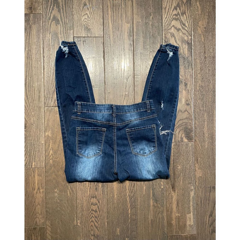 Thread & Others Distressed Skinny Mid Rise Jeans - Picture 2 of 6